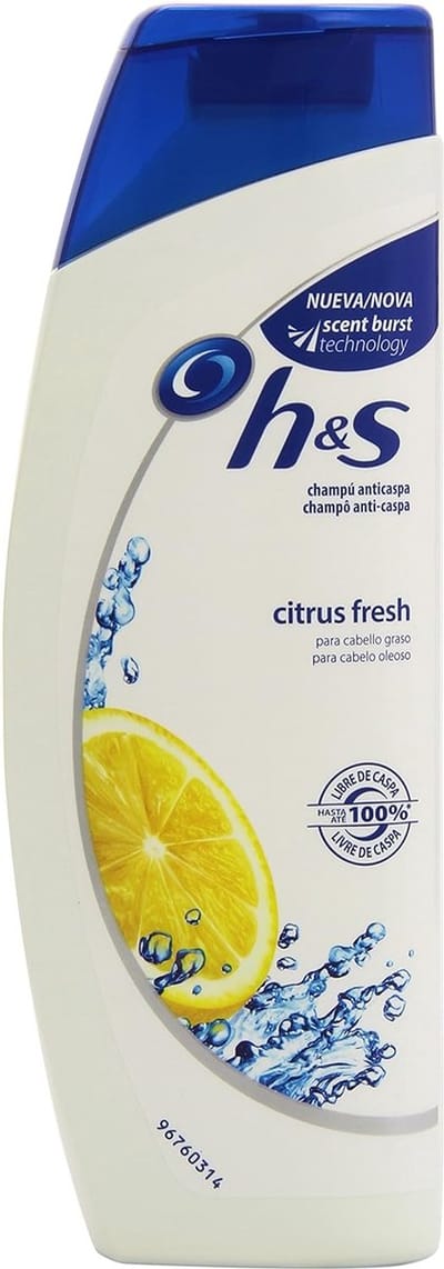 Head & Shoulders Citrus Fresh Shampoo - Anti-Roos Shampoo voor Vet Haar - 270 ml