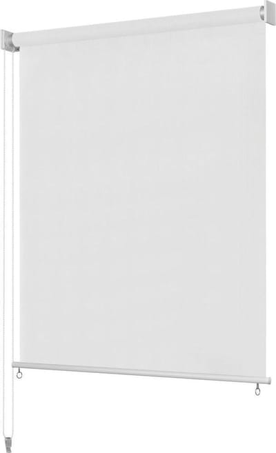 vidaXL - Rolgordijn - voor - buiten - 100x140 - cm - wit