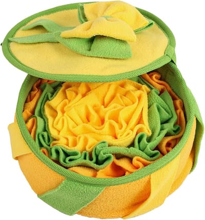 Snuffelmat Hond - Interactief Speelgoed - Mentale Stimulatie - Antislip Bodem - 1 stuk - Oranje