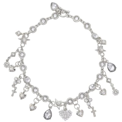 Behave – Ketting – Zilverkleurig – Transparant – Bedelstijl – Romantisch – 40 cm