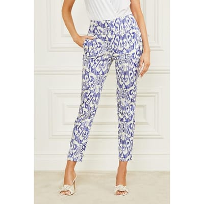 GUESS Marciano By  Shelly Printed Pant Substance Blue Skinny Taglia: 38 | Pantaloni skinny Outlet | Donna | Blu