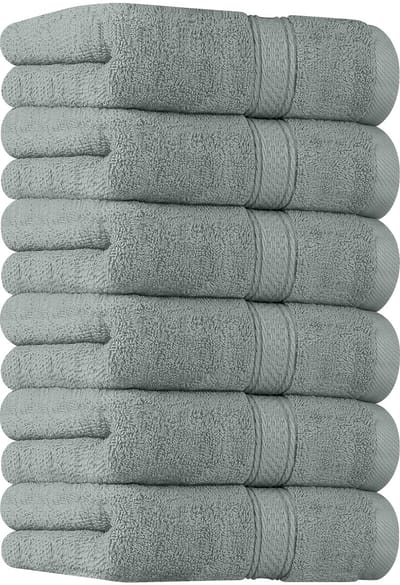 Unyqoos ® Zesdelige Luxe Handdoekenset van Hoogwaardige Katoen, Ultraglad en Optimaal Absorberend, 41 x 71 cm