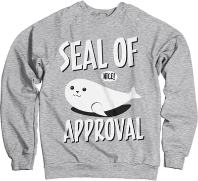 Hybris Seal Of Approval-sweatshirt, heathergrijs