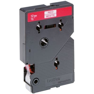 TC-202 - 12mm - red on white for PT-8E / PT-2000 / PT-3000 / PT-5000