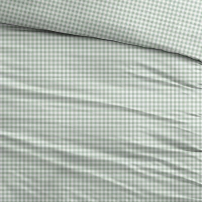 Sleepnight Dekbedovertrek Katoen Kaat - Groen - 140 x 200/220 cm + 1 kussensloop - [Groen]