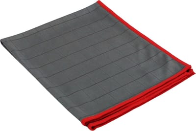 Microvezeldoek Carbon ChiaMo.nl Gerecycled Grijs met Rode Rand 40 x 50 cm (5 stuks)