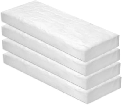 4 Stuks Keramische Wol voor Bio-ethanol, 300 x 100 x 25 mm, Vuur Wadding en Keramische Spons voor Ethanol Haarden, Haard Accessoires en Kachel Onderdelen