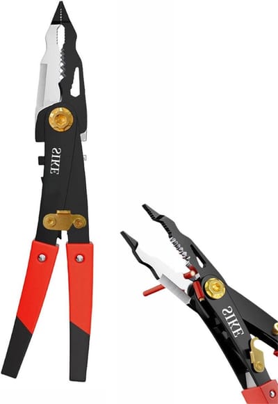 Draadstripgereedschap - Multitool Tang - Elektrisch Werk - Geïntegreerde Flesopener - 23 cm Lengte - Grijs