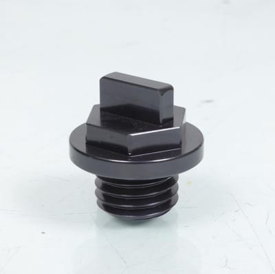 Bouchon de remplissage huile moteur Mad anodisé gris pour moto M19 pas 2.50 Neuf