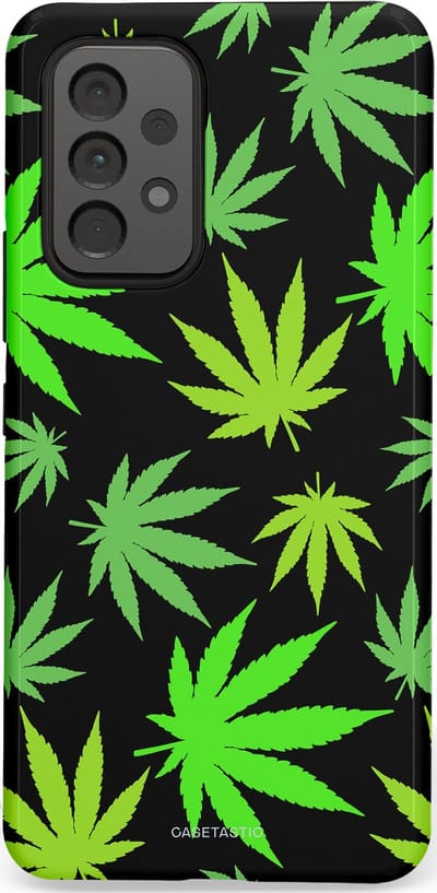 Casetastic Hoesje Geschikt voor Samsung A53 - Stijlvolle Beschermende Duo-layer Case - Cannabis