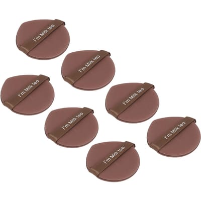 28 Pièces Houppette Triangle Poudre Douce Visage Poudre Libre Maquillage Humide Sec Éponge Cosmétique Café