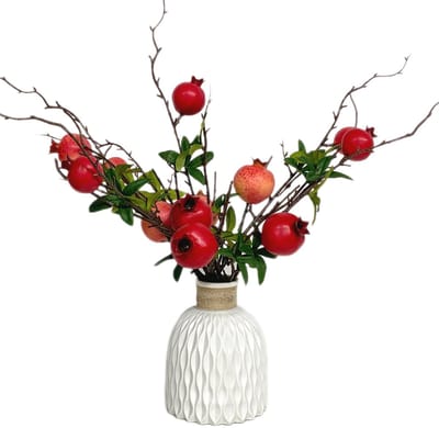 Byshayne- Granaatappeltak - 6 Stuks Kunstfruit - Simulatie Decoratie - Huis/Tafeldecoratie - Bruiloft/Kerstmis - Feest/Tuindecoratie - Nepfruit