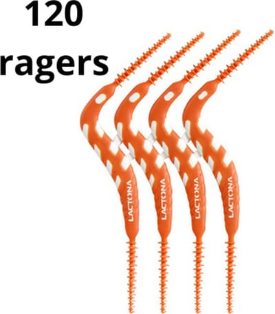 Lactona FlexPicks 2in1 M/L Oranje - 6 x 20 stuks - Voordeelverpakking