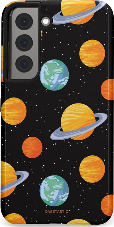 Casetastic Hoesje Geschikt voor Samsung S22 - Stijlvolle Beschermende Duo-layer Case - Universum reis