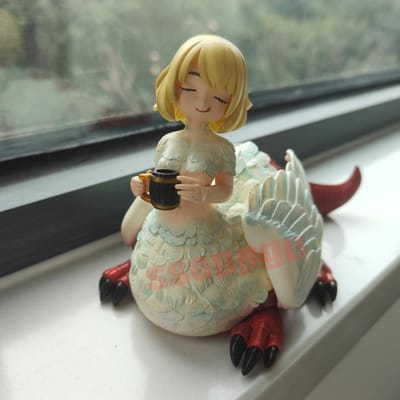 NIEUW Dungeon Meshi Model Falin Chimera Heerlijk in de kerker Anime PVC Actiefiguur Speeltje Spel Beeldje Verzamelaar Model Pop Cadeau No Retail Box black