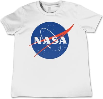 NASA Insignia Kids T-shirt voor kinderen, witite