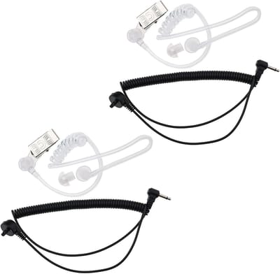Luister Earpiece met 3.5mm Acoustic Tube en Paddenstoel Oordopjes voor Motorola en Icom Radio's - Ideaal voor Communicatie en Veiligheid