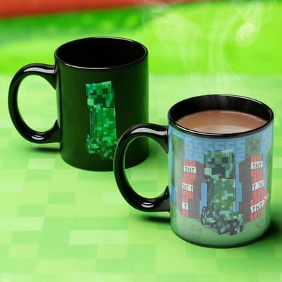 Minecraft Creeper Heat Change Mok – Officieel Gelicentieerde Kleurveranderende Beker met TNT‑Scene- Paladone