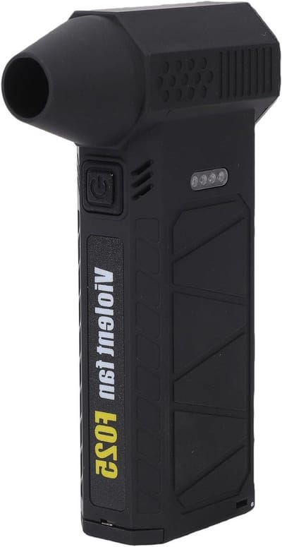 Draadloze Luchtblazer - Handventilator Oplader - Apparaten Reinigen - Traploze Snelheidsregeling - 8400 mAh Batterij - Zwart
