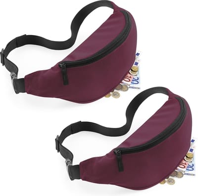 2 x Bagbase Sport Heuptas Burgundy 2.5 Liter