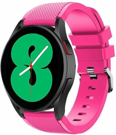 Strap-it Siliconen bandje - geschikt voor Samsung Galaxy Watch 7 (40 & 44mm) / Galaxy Watch 6 (Classic) / Galaxy Watch 5 / 5 Pro / Watch 4 / 4 Classic / Watch FE / Garmin Vivoactive 3/5 - geschikt voor Galaxy Watch 4-5-6 alle varianten - knalroze