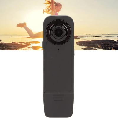 REN®Bodycam -Body cam - Body camera - Draaibare Lens HD 1080P - 3,91 cm - Zwart - 13cm x 5cm x 3cm