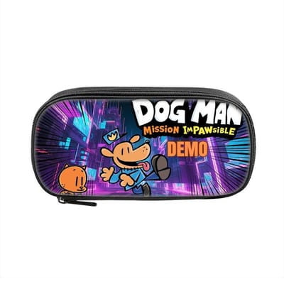Dog Man Cartoon Etuis Leuke Cartoon Anime Etui Tas voor Student Grote Capaciteit Schoolbenodigdheden Rits Etuis