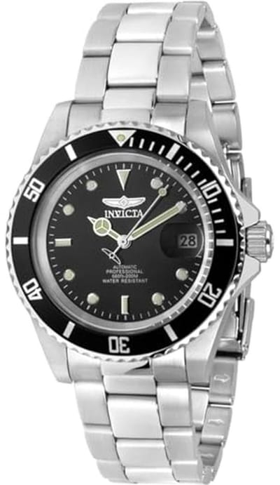 Herenhorloge 40mm - Automatisch, Waterdicht, Zwart Staal - Analoge Tijdweergave