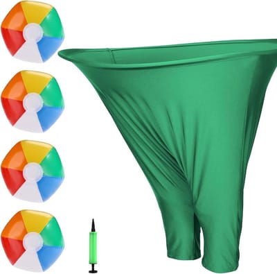 Tuinspel set met Groene Broek, Stuiterballen en Luchtpomp voor Familiefun in de Tuin