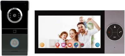 Video Intercom Systeem - Deurbel Camera - Veilige Toegang - HD Nachtzicht - 7 Inch Scherm - Zwart