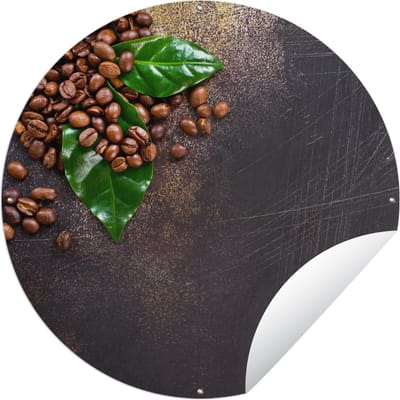 Tuincirkel Kruiden - Noten - Herfst - Keuken - 60x60 cm - Ronde Tuinposter - Buiten