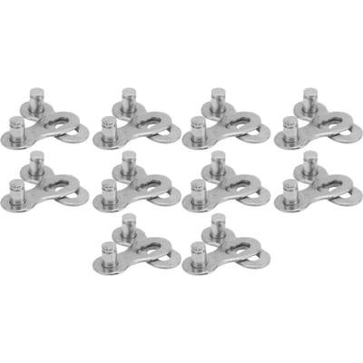 10 Paar 10 Snelheid Staal Fiets Fietsketting Ontbrekende Schakel Connector Onderdelen Fietsaccessoire Zilver zilver