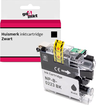 Go4inkt compatible met Brother LC-223 bk inkt cartridge zwart