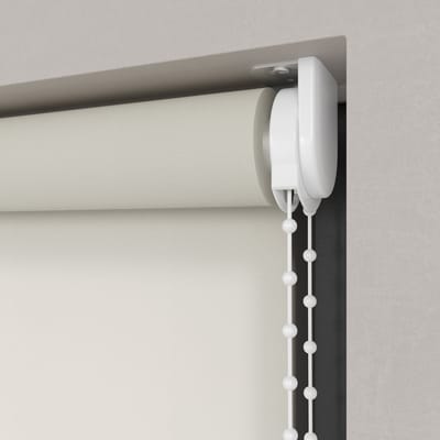 Dutchblinds Rolgordijn - lichtdoorlatend - Parel Wit - 50x190cm - Raamdecoratie op maat