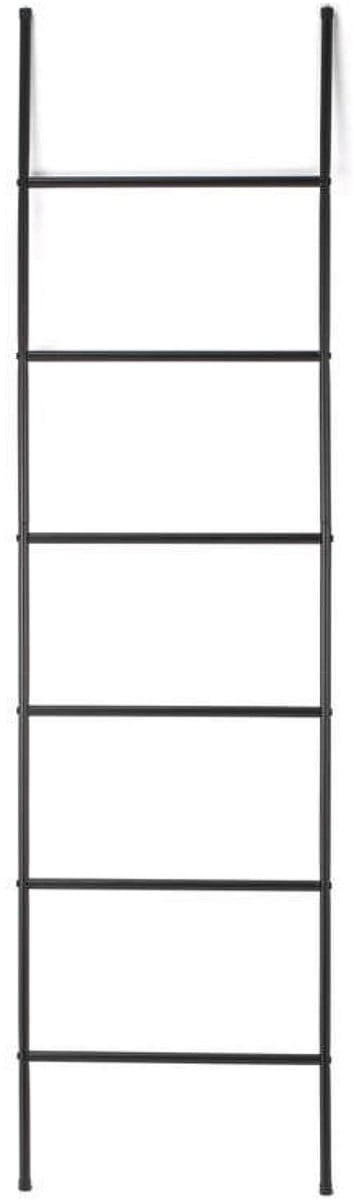 MSV Handdoekrek 6 levels - JAYDEN - Handdoekhouder Badkamer - Metaal - Zwart
