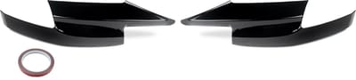 Side Hoek Splitters Voorbumper - Set van 2 - Voor BMW F10 M5 Sedan (2010-2016) - Gloss Zwart