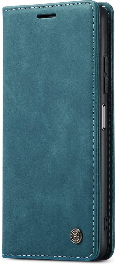 Casemania Hoesje Geschikt voor Oppo A79 - Emerald Green - Dunne Portemonnee Book Case - Slim Wallet Case met Pasjeshouder
