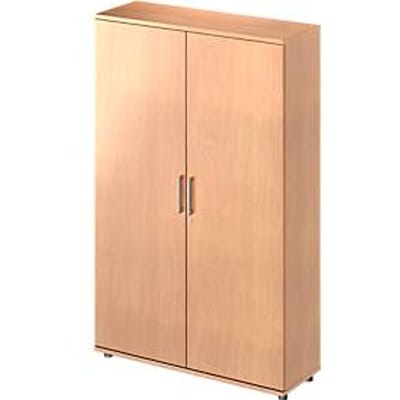 Schäfer Shop Genius TETRIS WOOD draaideurkast, 5 OH, hoogte incl. glijders, B 1200 mm, decor beuken