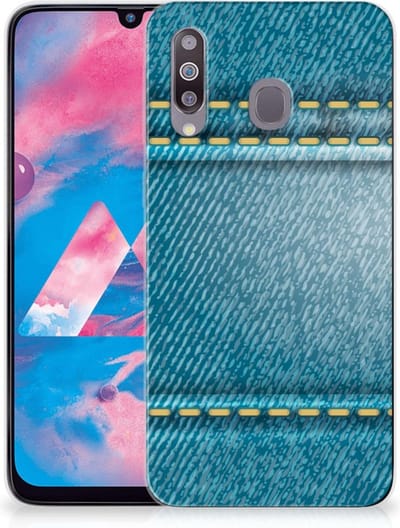 Samsung Galaxy M30 Silicone Back Cover Jeans