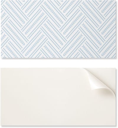 Vinyl wandpaneel voor moderne interieurdecoratie, 100x50 cm, zigzagpatroon met lijnen.