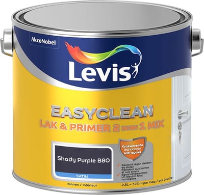 Levis - Easyclean Lak & Primer 2-In-1 Mix - Shady Purple B80 - Mengverf - 2,5 L