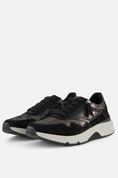 Gabor Rollingsoft Sneakers grijs Textiel - Dames