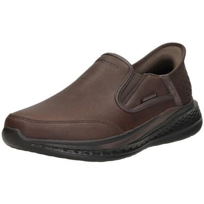 Skechers Slade - Cooper - Heren Instappers - Donkerbruin