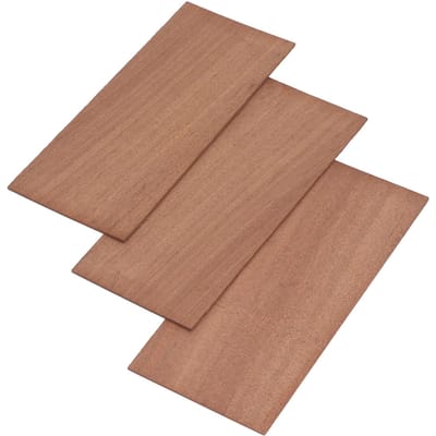 3 STUKS Gitaarfineer 188x98x2mm Sapele Hout Gitaar Kopplaat Kopfineer voor Reparatie
