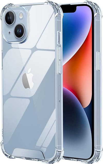 Schokbestendig Hoesje - Crystal Clear Back Cover Geschikt voor: Apple iPhone 13 | Transparante achterkant PC & TPU Bumper