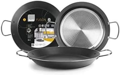 Paellapan Aluminium 26 cm - Antiaanbak - Geschikt voor Inductie - Voor 2 Porties