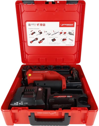 ROTHENBERGER ROMAX COMPACT III Accu-persmachine WE-Set U16-20-25-32, 2Ah, EU, CAS - 1000004427