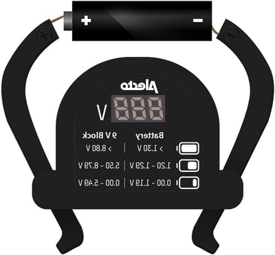 Batterijtester - Accutester Meetinstrument - Batterijen Controleren - Digitale Weergave - AA AAA C D 9V - Zwart