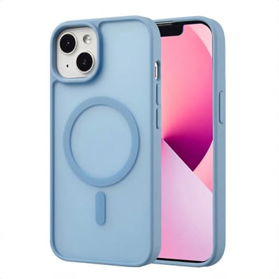 imoshion Hoesje - Geschikt voor iPhone 14 / 13 - Color Guard Backcover geschikt voor MagSafe - Lichtblauw