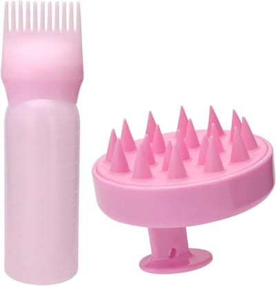 Solidchoice - Set van 2 Haarolie Applicators met Kam en Borstel